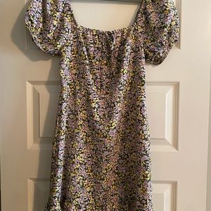 Sanctuary Fresh Breeze Ditsy-Print Ruffle Hem Dress